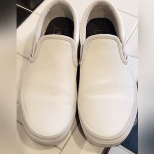 Vans Men's Or WOMEN Classic White Slip-On Shoes